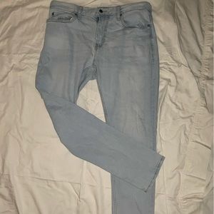 Bleached Light Blue Jeans